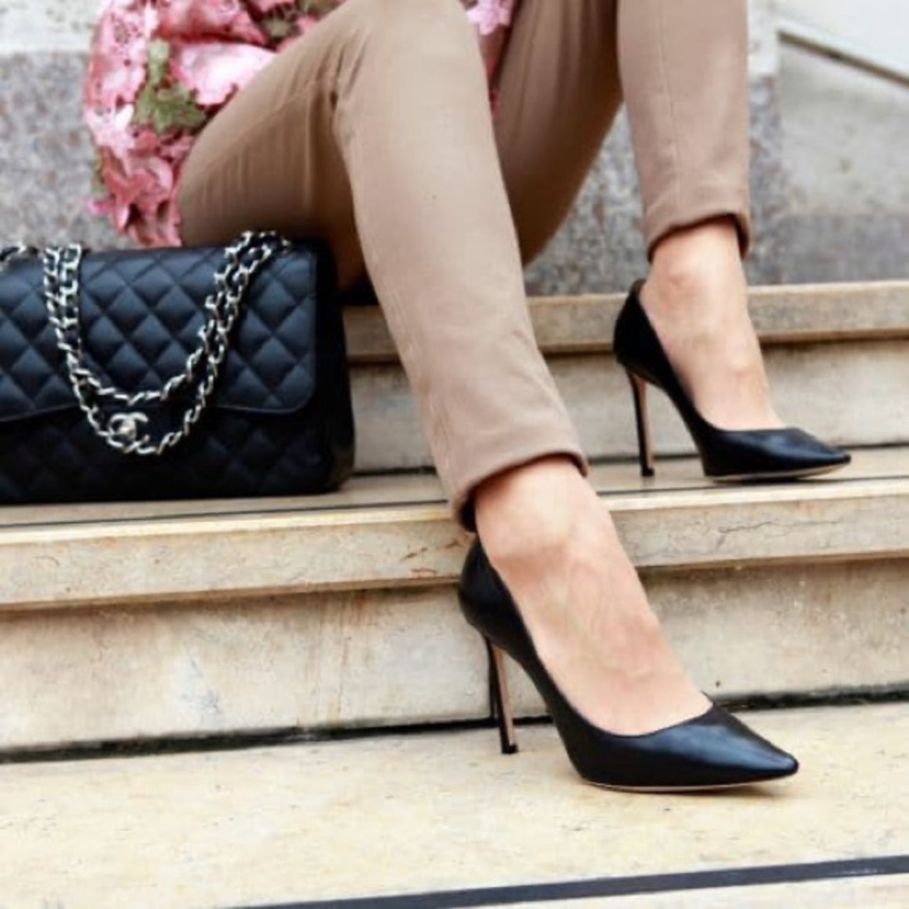 NWT Jimmy Choo Agnes Black Women's Pumps Size 37 - Picture 6 of 8